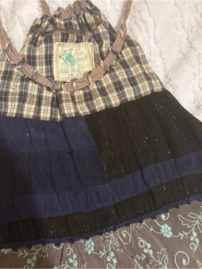 Free People Patchwork multimedia shirt Small